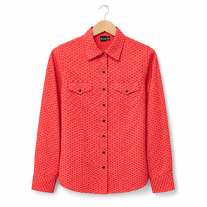 Cruel Western Snap Front Shirt Womens Size Medium Red Long Sleeve 100% Cotton
